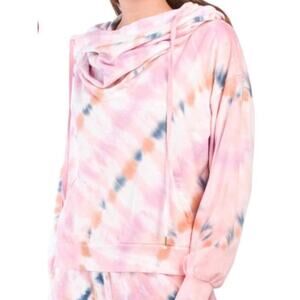 Young Fabulous & Broke Tie Dye Hoodie Sweatshirt OVERSIZED Cropped Size M